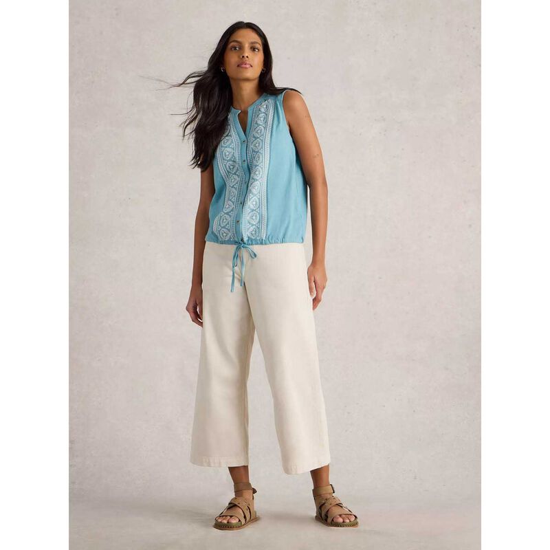 White Stuff Tulip Sleeveless Shirt image number 7